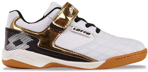 Lotto Unisex Kinder Sneaker, White Gold, 32 EU