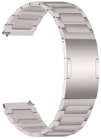 TRUMiRR Pulsera de titanio Reemplazo para HUAWEI Watch GT 4 46mm/Watch 4 Pro,22mm Correa de reloj de metal de titanio Hebilla de pasador integrada para HUAWEI Watch Ultimate/GT 3 Pro 46mm/GT 3 46mm