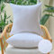 OTPIPCS Wasserdicht Kissenfüllung 55 x 55 cm 2er Set Outdoor Kissen für Couch Gartenmöbel Patio Kissen Weiße Quadratische Kopfkissen Große Sofa Dekorative Zierkissen