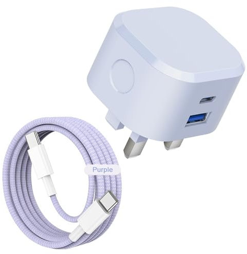 iPhone 16 Charger,Apple iPhone 16 Fast Charger Cable and Plug Super Fast Charge for i Phone 16/16 Plus/16 Pro/16 Pro Max/15/15 Plus/15 Pro/15 Pro Max,1M New Rapid USB C to C Charging Lead and Plug
