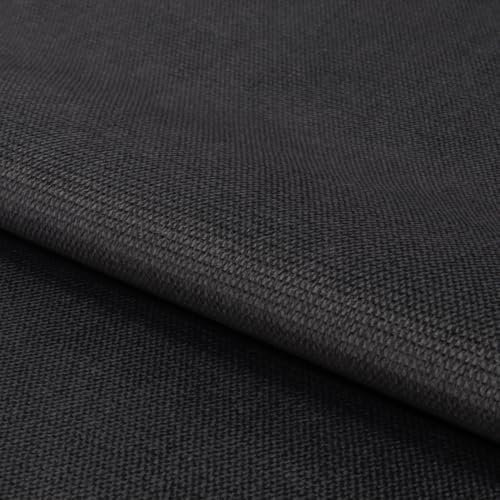 Fabreco - Samtstoff Meterware KRONTOS (100 x 145 cm) - Polsterstoff Möbelstoff Meterware – Bezugsstoff Möbelstoff - Stoffe zum Nähen - Weicher Samt Stoffe für Stühle & Sofa Beziehen (Grau)