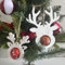 Hirsch Silikonform, Weihnachtselch Silikonform, Hirschkopf Silikonform, Elch Weihnachtsbaumschmuck Formen, Geweih-Harz-Form, Weihnachtshirsch Silikonformen Für Tonskulpturen