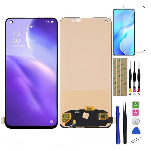 Ansyhttlg Display for OnePlus Nord 2 5G / OnePlus Nord CE 5G LCD Screen Replacement Touchscreen Digitizer Glass Panel Assembly with Repair Tools