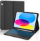 JADEMALL Clavier avec Trackpad pour iPad A16 11eme Generation 2025/10eme Generation 2022, AZERTY Clavier Rétro-éclairé avec Pavé Tactile Détachable Coque avec Porte-Crayon pour iPad A16 11/10, Noir