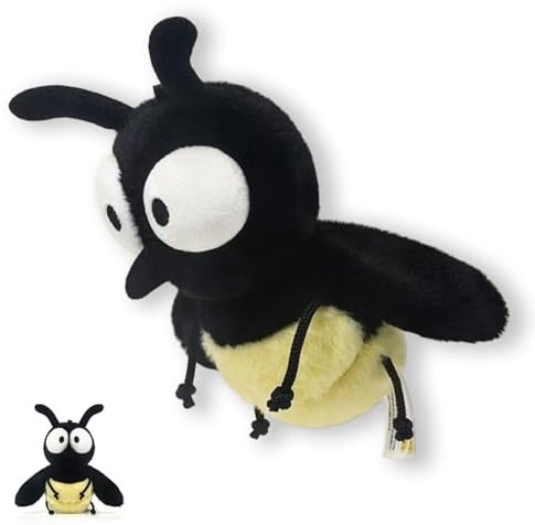 AQCQDQ Plüschtier Glühwürmchen Plüsch Insekt Plüschtiere für Kinder, Glühwürmchen Plüsch Spielzeug, Süße Kreative Glühwürmchenpuppe Für Freunde, Kollegen (18 cm,1pcs)