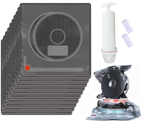 10er 3D Drucker Zubehör Vakuum Kit, 3D Filament Vakuumbeutel mit Pumpe(30 * 34cm) Wiederverwendbare für 3D Drucker Glühfaden Lagerung, Schutz Filament von Feuchtigkeit