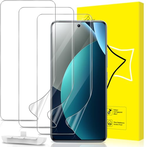 GiiYoon 3 Piezas Protector de Pantalla para Xiaomi Redmi Note 15 Pro 4G [No es de cristal], Película de Hidrogel Flexible de TPU, Curva 3D de Cobertura Completa, Fácil instalación, Sin Burbujas