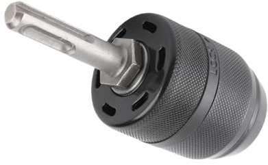 Ausla Keyless Lathe Drill Chuck, Chrome Steel Chuck Converter with SDS Adapter, 2 to 13mm Capacity, Quick Bit Changes, Abrasion Resistant Jaws, for Electric Hammer and Hobby Use