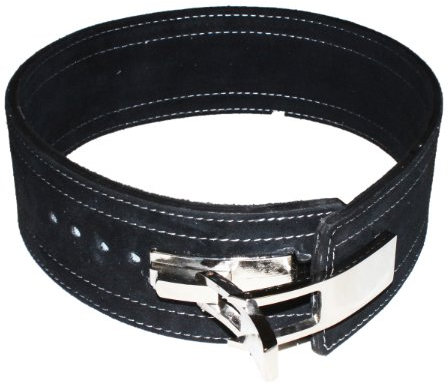 LISARO Profi Gewichthebergürtel KDK Gürtel aus Rindsleder mit Schnalle, Weightlifting Lever Belt für Fitness Powerlifting Krafttraining Bodybuilding, mit 8.5cm / 10cm Höhe, Frauen und Männer (XL)