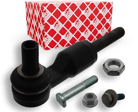 febi bilstein 39076 Spurstangenendstück mit Befestigungsmaterial, 1 Stück | Kompatibel mit: AUDI A4 B5, A4 B5 Avant, A4 B6, A4 B6 Avant, A4 B6 Cabriolet, A6 C5, A6 C5 Avant, ALLROAD C5, VW PASSAT B5