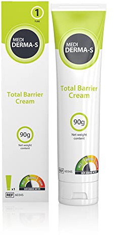 Medi Derma-S Barrier Cream Tube 90g for Gentle Barrier Protection on Intact Skin or for Mild Skin Damage-for Use During Episodes of Incontinence
