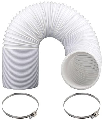 SPARES2GO Universal Tumble Dryer Extra Long Vent Hose 4 & Screw Clips Kit (6 Metre, 100mm Diameter)