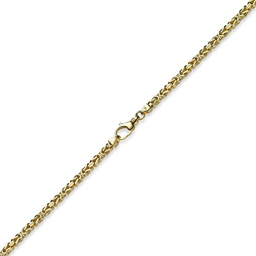 PRINS JEWELS 18 Karat / 750 Gelbgold - 2 mm Königskette Massiv Halskette Kette (60)
