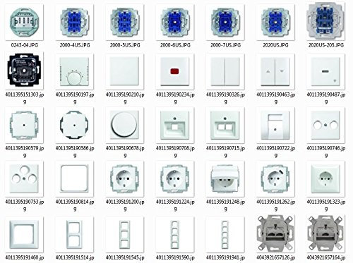 Busch Jäger Alpinweiß Busch-Balance SI, Schalter & Steckdosen - Set Auswahl