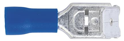 Sealey BT17 Piggy-Back Terminal 6.3mm Blue Pack of 100