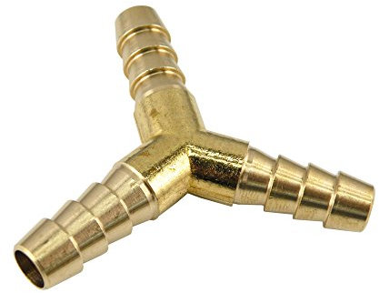 T-Schlauchverbinder, Y-Schlauchverbinder, Kreuz-Schlauchverbinder Messing (13 mm, Y-Schlauchverbinder)