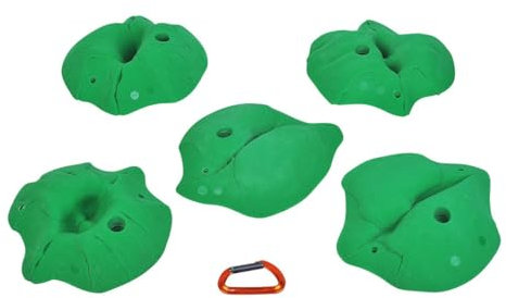 Entre Prises Pulse Pockets XL, 5 Klettergriffe, PE, Pockets, XL, Farbe:grau