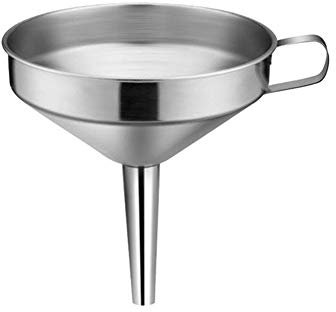 Recoproqfje Stainless Steel Funnel For Wine Oil Honey Wide Mouth Detachable Strainer Filter Tool - 10cm