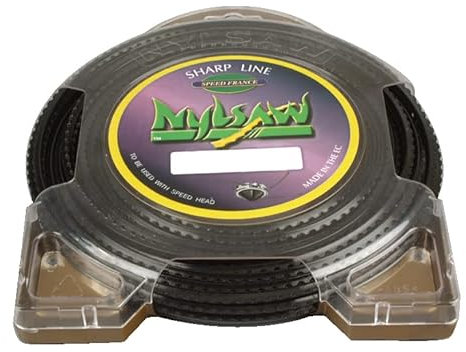 Ratioparts Nylonfaden 3,0 mm, 132m Trimmerfaden 4-Kant Mähfaden, Schwarz