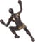 Kare Design Wandschmuck Climber, Bronze, Deko Figur, Deko Objekt, Vintage Look, 23x14x9 cm (H/B/T)