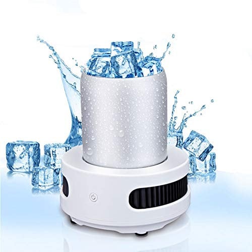 ELQ Portable Beverage Cooler Cup - 380ML Fast Cooler Electric Summer Drink Cooler Kettle for Office Home Desk Use - Mini Refrigerator for Beer/Cola/Water Milk