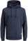 JACK & JONES JJEBASIC SWEAT HOOD NOOS, Felpa con cappuccio, Uomo, Navy Blazer, L