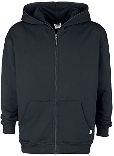 Urban Classics Herren Organic Full Zip Hoodie Kapuzenpullover, Schwarz, XXL