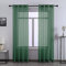 Hunter Green Sheer Curtains 84 Inches Long for Bedroom - 2 Panels Eyelet Top Voile Semi Sheer Drapes Window Curtains for Living Room