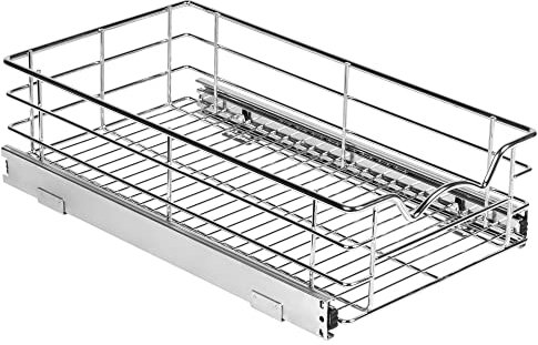 Estantes extraíbles para gabinete, cajón extraíble para armarios de cocina, tamaño de la cesta: 20 pulgadas de anchox21 pulgadas de profundidadx5 pulgadas de alto