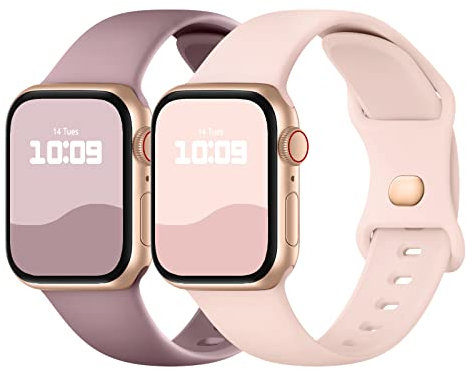 Adepoy 2 Pack Strap Compatible with Apple Watch Straps 49mm 46mm 45mm 44mm 42mm 41mm 40mm 38mm, Soft Silicone Sport Band with Classic Clasp for iWatch SE3 Ultra3/2/1 Series 11 10 9 8 7 6 5 4 3 2 1
