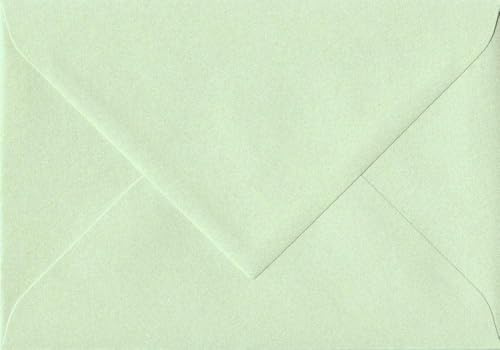 C5 Coloured Envelopes for A5 Greeting Cards Wedding Invitations & Crafts V Flap, Peel & Seal Flap (162x229mm) Pack of 50 (Pastel Mint Green)