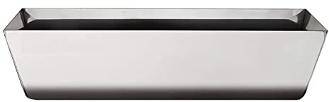Stainless Steel Mud Pan 30 cm (12 inch - Bottom) Long Drywall Masonry Tool Tray Bucket Paint