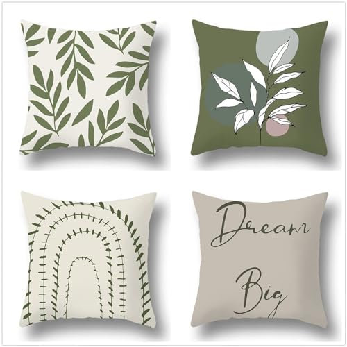 Kissenbezug Weihnachten 4er Set Quadratisch Doppelseitig Super Soft Weihnachtskissenbezug 80x80cm abstrakte Mika Farbe Christmas Decorations,für Sofa Schlafzimmer Wohnzimmer Balkon Dekokissen P1-78