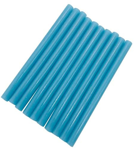 ERBER 10 Stück Blaue Farbe 7 mm Schmelzklebestifte for elektrische Klebepistole Auto Audio Handwerk Reparaturstifte Klebstoff Siegellackstift