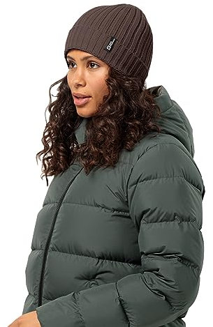 Jack Wolfskin Unisex Rib Knit Beanie-Mütze, red Earth, one Size