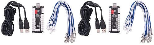 Mectvy 2X Null VerzöGerung Arcade USB Encoder Pc Zum Joystick für Mame Jamma & Andere Pc Kampf Spiele