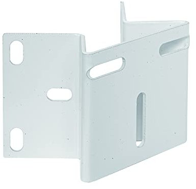 UQISOVI Small Size External Wall Corner Mounting Bracket for PTZ Camera, 90 Degree Vertical Wall Angle Support for Exterior Corner (White - Steel Material)