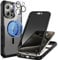 seacosmo Magnetic for iPhone 15 Pro Case 6.1 Inch, Privacy Phone Case Compatible with Magsafe Built-in 9H Tempered Glass Privacy Screen Protector and Camera Protective Full Body Shockproof Case, Black