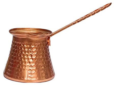 HUANIZI 320ml Retro Turkish Coffee Greek Arabic Coffee Maker Handmade Hammered Copper Coffee Machine Turkish Coffee Copper