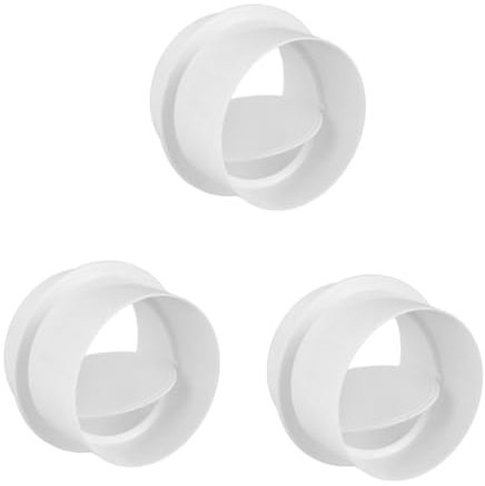 Uonlytech 3stücke Rückflussverhinderer Für Belüftungsrohre Rückschlagventil Für Abluftventilatoren Und Klimaanlagen Einfache Installation Langlebig Und Sicher Für Badezimmer Und