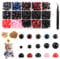 NICKLIN Safety Eyes for Crochet,773pcs Crochet Eyes Amigurumi,5-12mm Colorful Glitter Plastic Eyes and Noses with Washers,Round Craft Crochet Doll Eyes for DIY Crochet Knitted Teddy Bear