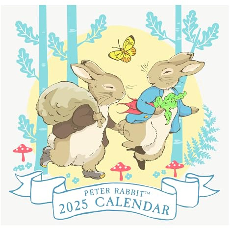 Peter Rabbit Wandkalender 2025, quadratisch