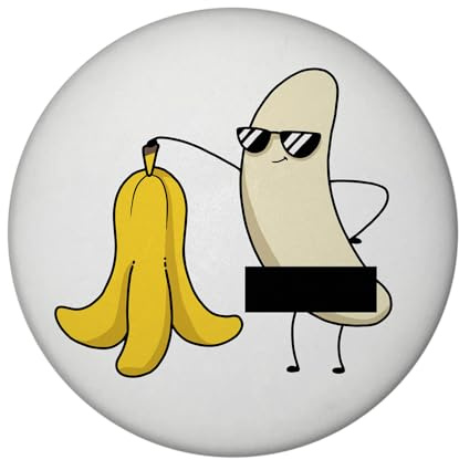 Nackte Banane Magnet rund Naked Banana Zensiert Witz und Spaß Perfekt für Party und Striptease Dekoration