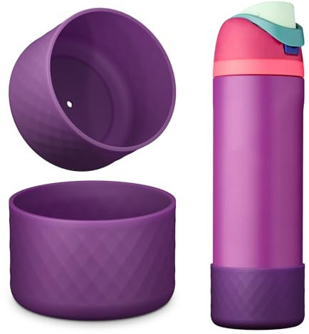 Stivale in silicone per borraccia Owala da 680,4 g, 2 pezzi, antiscivolo, per bottiglie d'acqua FreeSip/Twist/Flip, senza BPA, lavabile in lavastoviglie, copertura paraurti inferiore accessori per