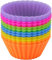 ACTIUSIS Muffinform Silikon,Backform Silikon,Wiederverwendbare Muffinförmchen, Verwendung in Kuchen, Pudding, Sahne,6 Farben, 12 Stück
