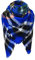 Generisch Schal Mit Eulenmotiv Damen-Winter-bunter karierter warmer weicher Schal-Schal-Imitat-Schal way Tücher Set (Blue, A)