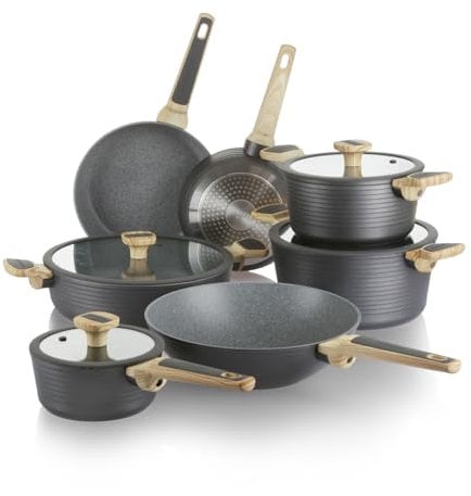 Batteria pentole 11 pezzi grigio Corredo 2.0
