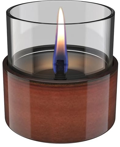 Tenderflame - Aster 10 Reactive Glaze Nachfüllbare Tischkerze - Bernstein