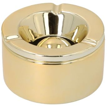 Angelo Keramik Windaschenbecher, Gold glänzend 11,2cm