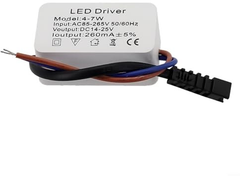 ZiStarlilife LED Driver Transformer, DC Power Supply Unit 300MA, Transformer LED, Constant Voltage Driver Adapter, For DIY Light Strips, LED Bulbs and Doorbell(4-7W)